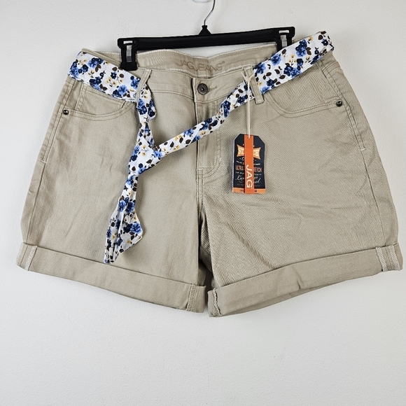 Jag Jeans Carter Girlfriend Short in Khaki Size 16 NWT - Picture 1 of 7